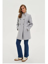 Moodo Krátky sivý kabát Moodo