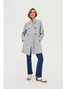 Moodo Krátky sivý kabát Moodo
