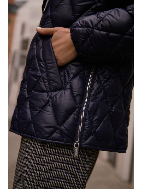 Moodo Prešívaná bunda tmavemodrá Moodo