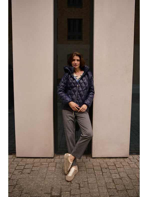 Moodo Prešívaná bunda tmavemodrá Moodo