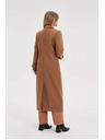 Moodo Dlhý kabát hnedý Moodo