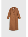 Moodo Dlhý kabát hnedý Moodo
