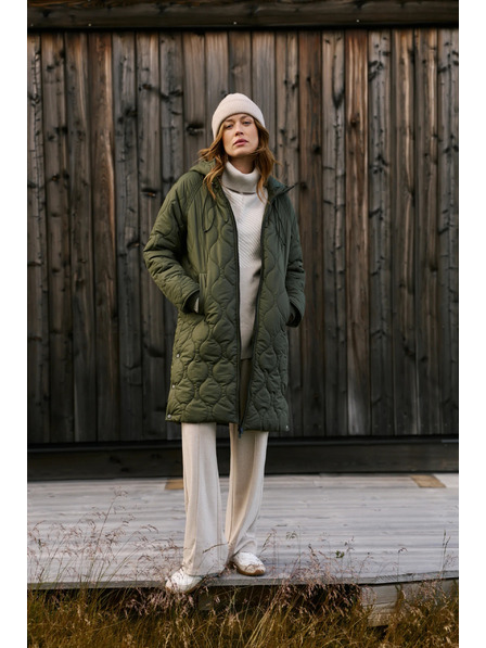 Moodo Prešívaná bunda zelená Moodo