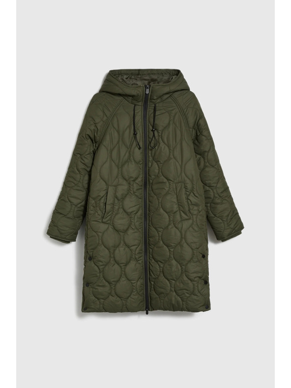 Moodo Prešívaná bunda zelená Moodo