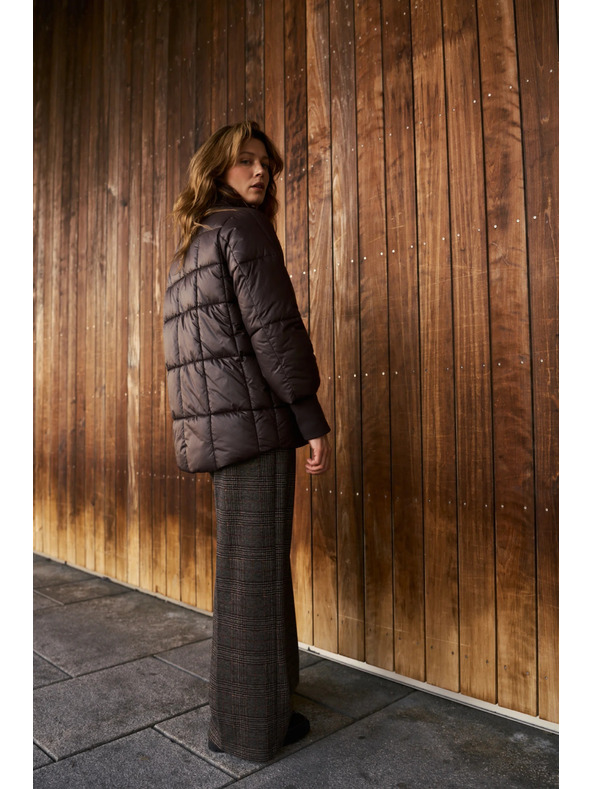 Moodo Prešívaná bunda hnedá Moodo