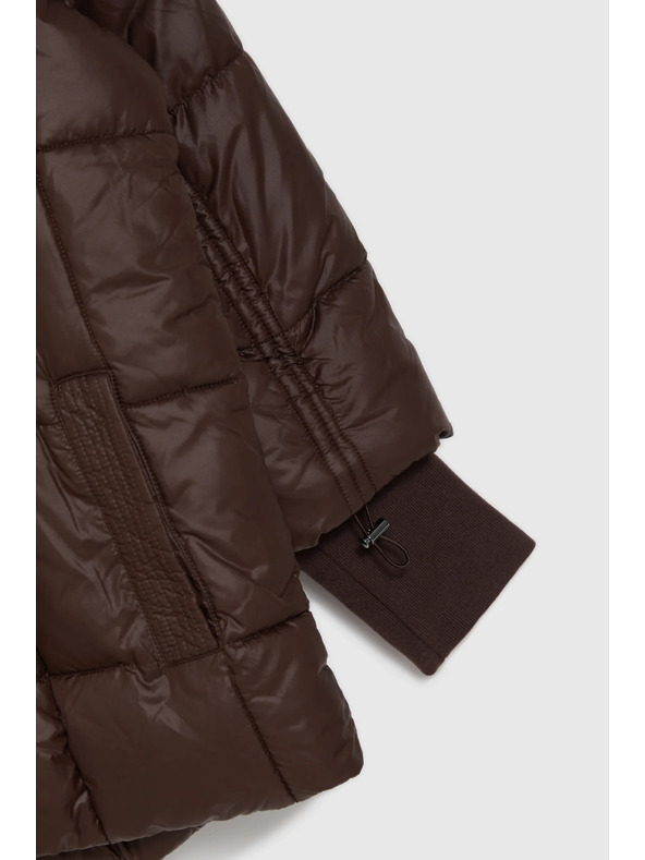 Moodo Prešívaná bunda hnedá Moodo