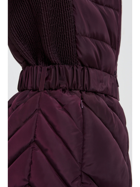Moodo Bunda s páskom vínová Moodo