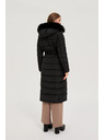 Moodo Dlhá bunda s kapucňou čierna Moodo