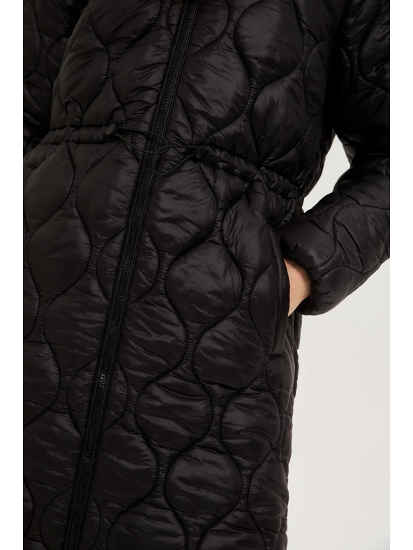 Moodo Bunda s kapucňou čierna Moodo