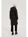 Moodo Bunda s kapucňou čierna Moodo