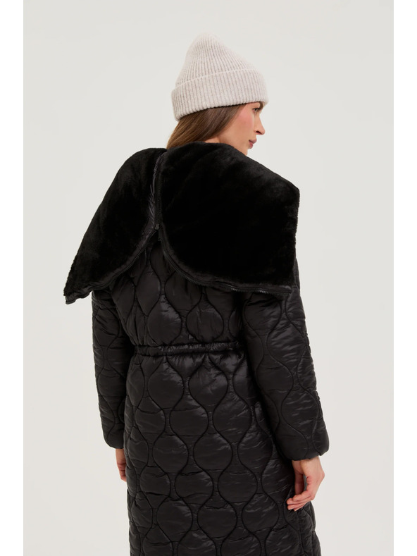 Moodo Bunda s kapucňou čierna Moodo