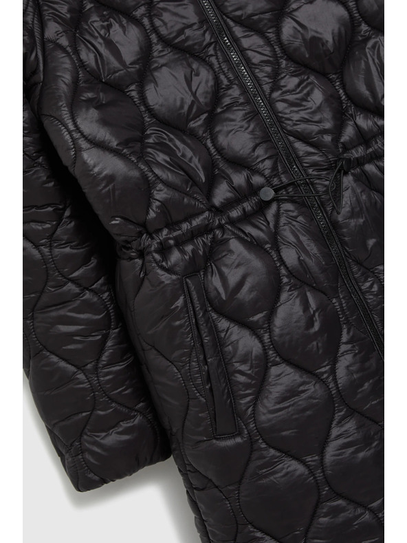 Moodo Bunda s kapucňou čierna Moodo