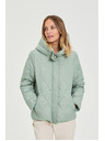 Moodo Prešívaná bunda s kapucňou olivová Moodo