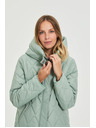 Moodo Prešívaná bunda s kapucňou olivová Moodo