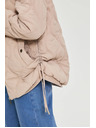 Moodo Prešívaná bunda s kapucňou béžová Moodo