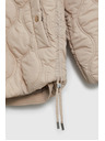 Moodo Prešívaná bunda s kapucňou béžová Moodo