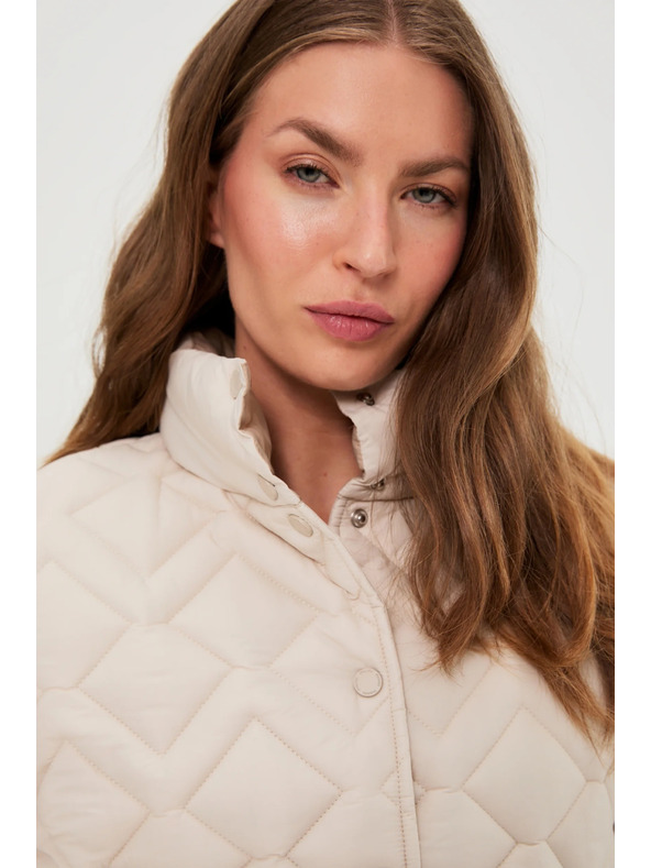 Moodo Prešívaná bunda béžová Moodo