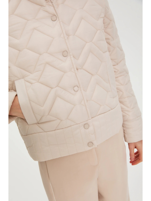 Moodo Prešívaná bunda béžová Moodo