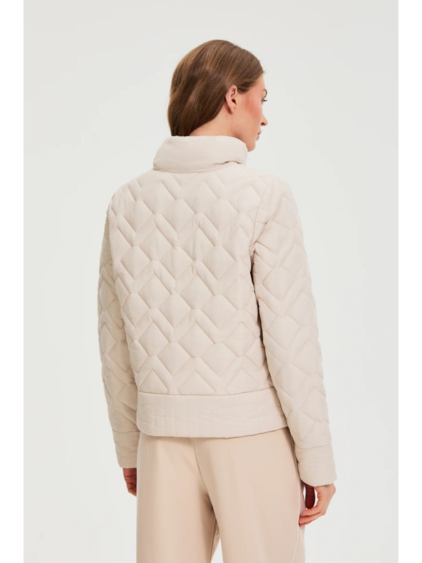 Moodo Prešívaná bunda béžová Moodo