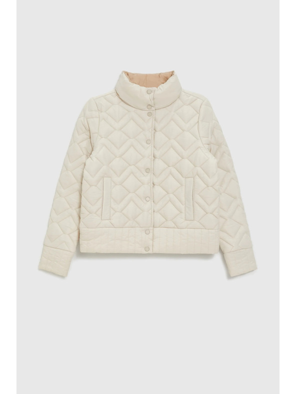 Moodo Prešívaná bunda béžová Moodo