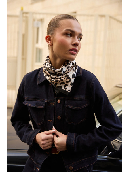 Moodo Tmavo modrá džínsová bunda Moodo