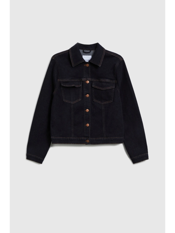 Moodo Tmavo modrá džínsová bunda Moodo