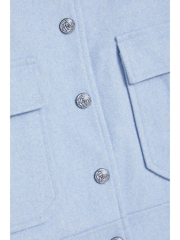 Moodo Krátka bunda svetlomodrá Moodo