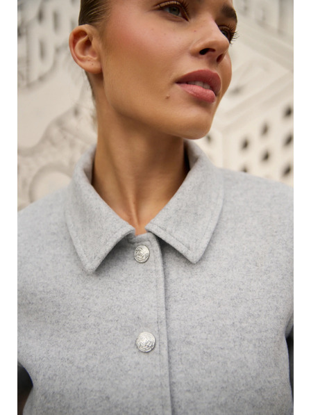 Moodo Krátka bunda sivá Moodo