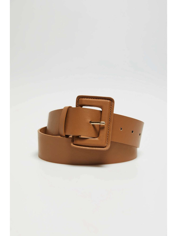 Moodo Tmavo béžový široký opasok Moodo