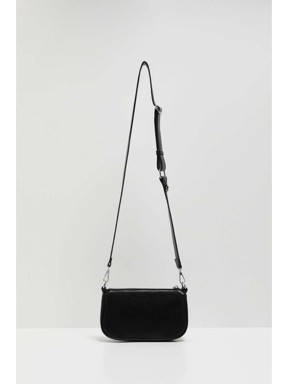 Moodo Čierna taška cez rameno so zipsom Moodo