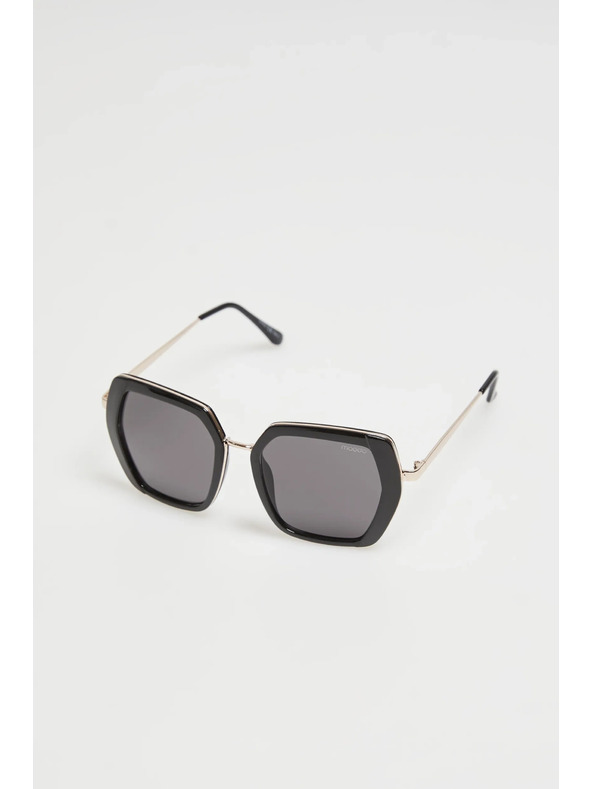 Moodo Veľké geometrické okuliare čierne Moodo