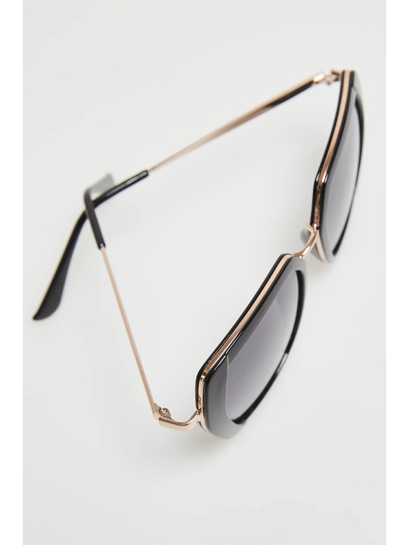 Moodo Veľké geometrické okuliare čierne Moodo