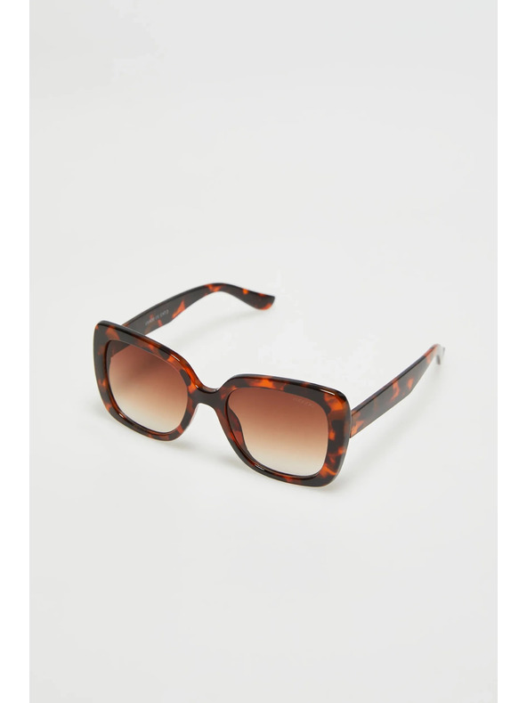 Moodo Okuliare so štvorcovými obrubami hnedé Moodo