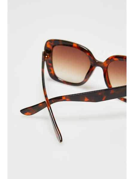 Moodo Okuliare so štvorcovými obrubami hnedé Moodo