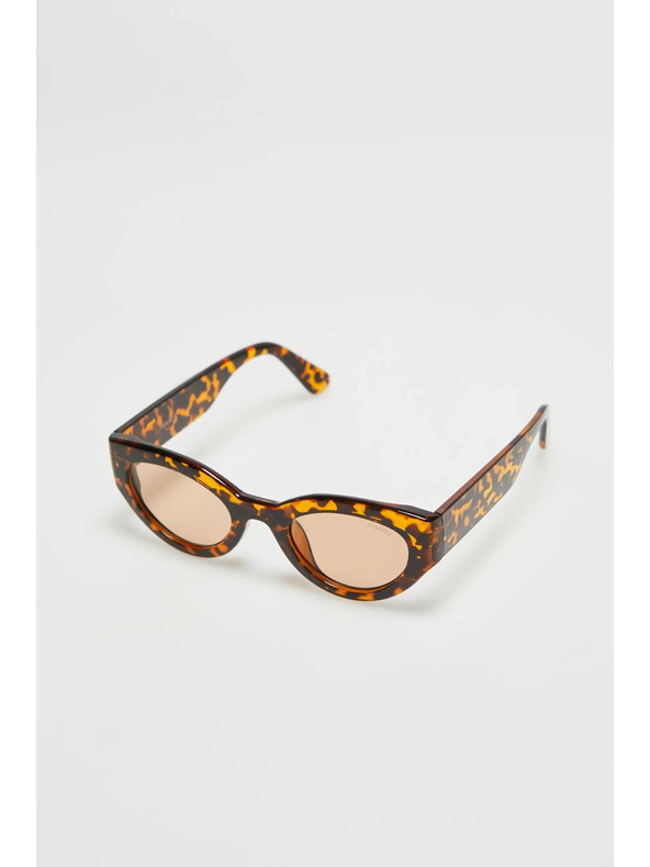 Moodo Okuliare s hrubými obrubami hnedé Moodo