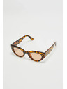 Moodo Okuliare s hrubými obrubami hnedé Moodo