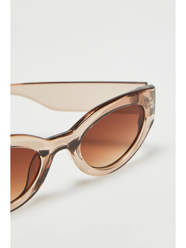 Moodo Okuliare s hrubými obrubami béžové Moodo