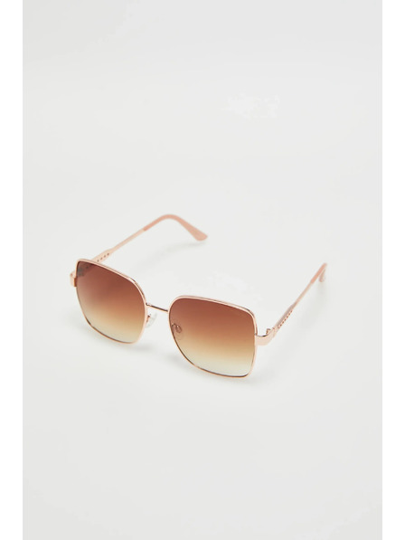 Moodo Slnečné okuliare so zlatými kovovými obrubami Moodo