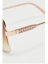 Moodo Slnečné okuliare so zlatými kovovými obrubami Moodo