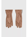 Moodo Prešívané rukavice hnedé Moodo