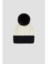Moodo Čiapka s brmbolcom čierno-biela Moodo