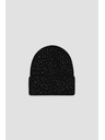 Moodo Pletená čierna čiapka Moodo