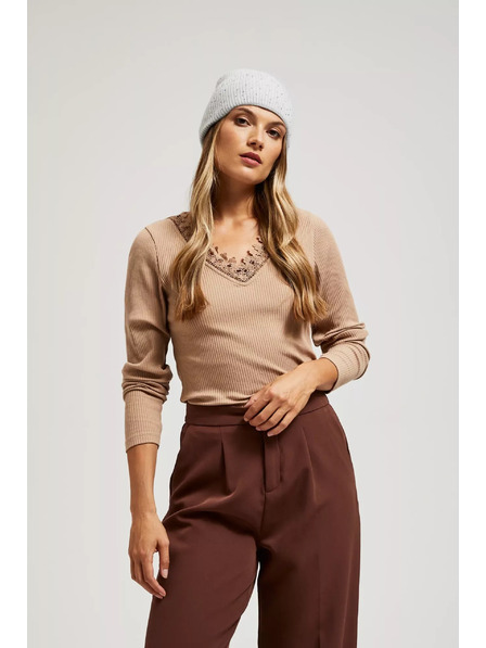 Moodo Pletená sivá čiapka Moodo