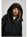 Moodo Prešívaná bunda s kapucňou čierna Moodo