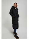 Moodo Prešívaná bunda s kapucňou čierna Moodo