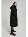 Moodo Prešívaná bunda s kapucňou čierna Moodo