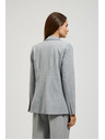 Moodo Sivé jednostranné sako v jemných pruhoch Moodo
