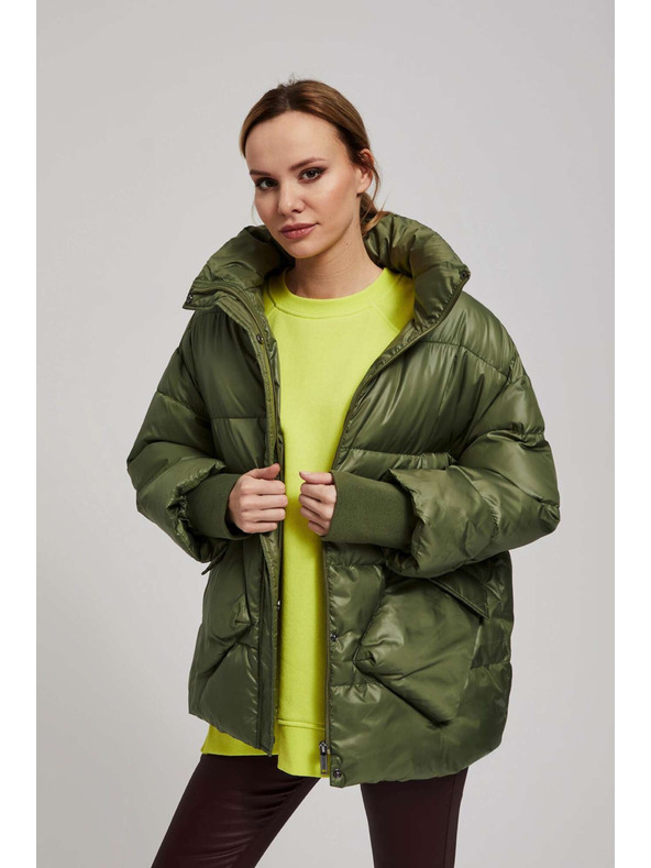 Moodo Krátka bunda s golierom Moodo