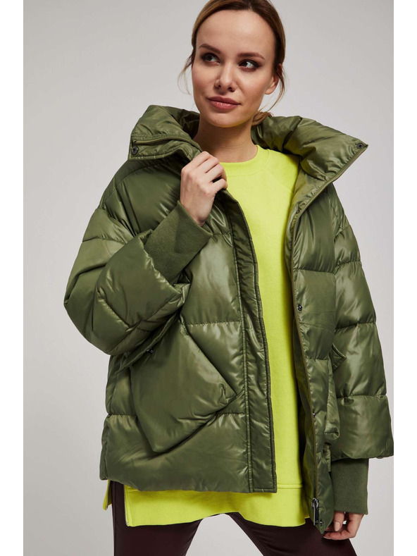 Moodo Krátka bunda s golierom Moodo