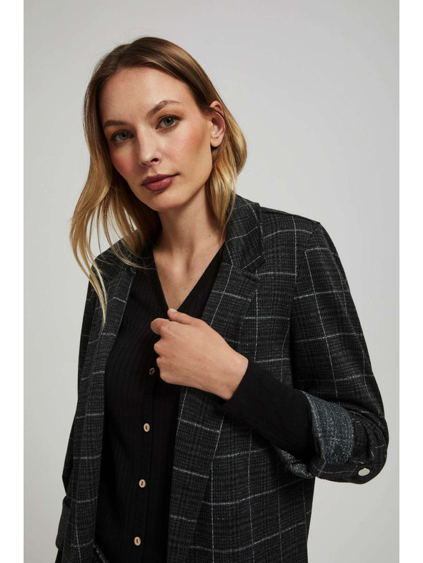 Moodo Sako s kockami a vyhrnutými rukávmi Moodo